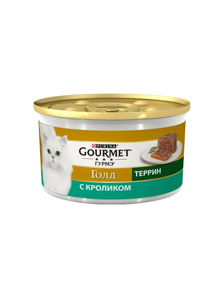 КОРМ Д/КОШЕК GOURMET 85Г КРОЛИК КУСОЧКИ В ПАШТЕТЕ КОНС