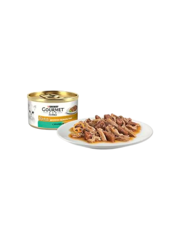 КОРМ Д/КОШЕК GOURMET 85Г УТКА/МОРКОВЬ/ШПИНАТ ПО ФРАНЦУЗСКИ КОНС