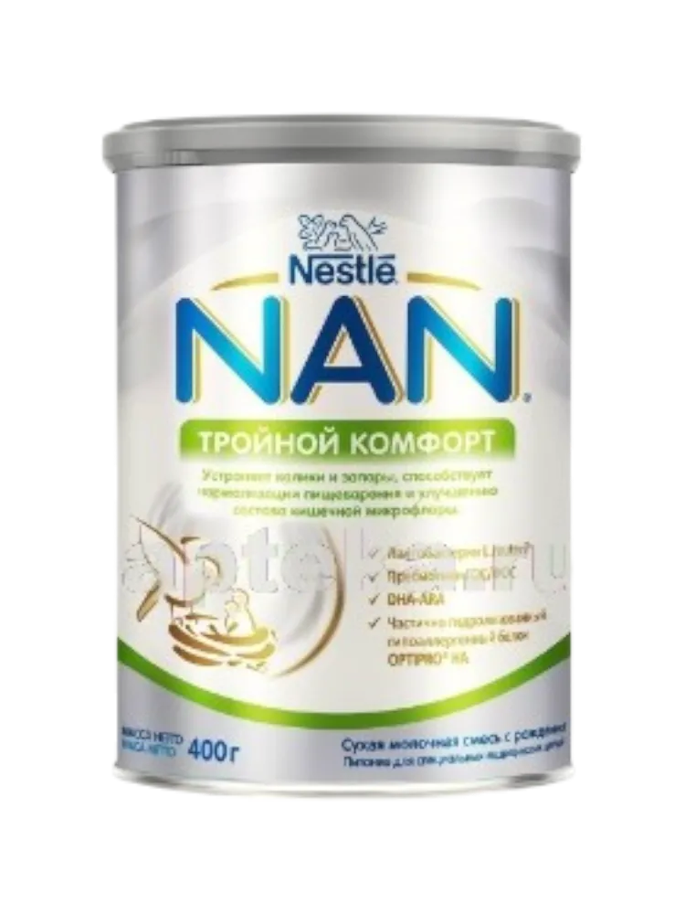 МОЛ СМЕСЬ NESTLE 400Г NAN ТРОЙНОЙ КОМФОРТ