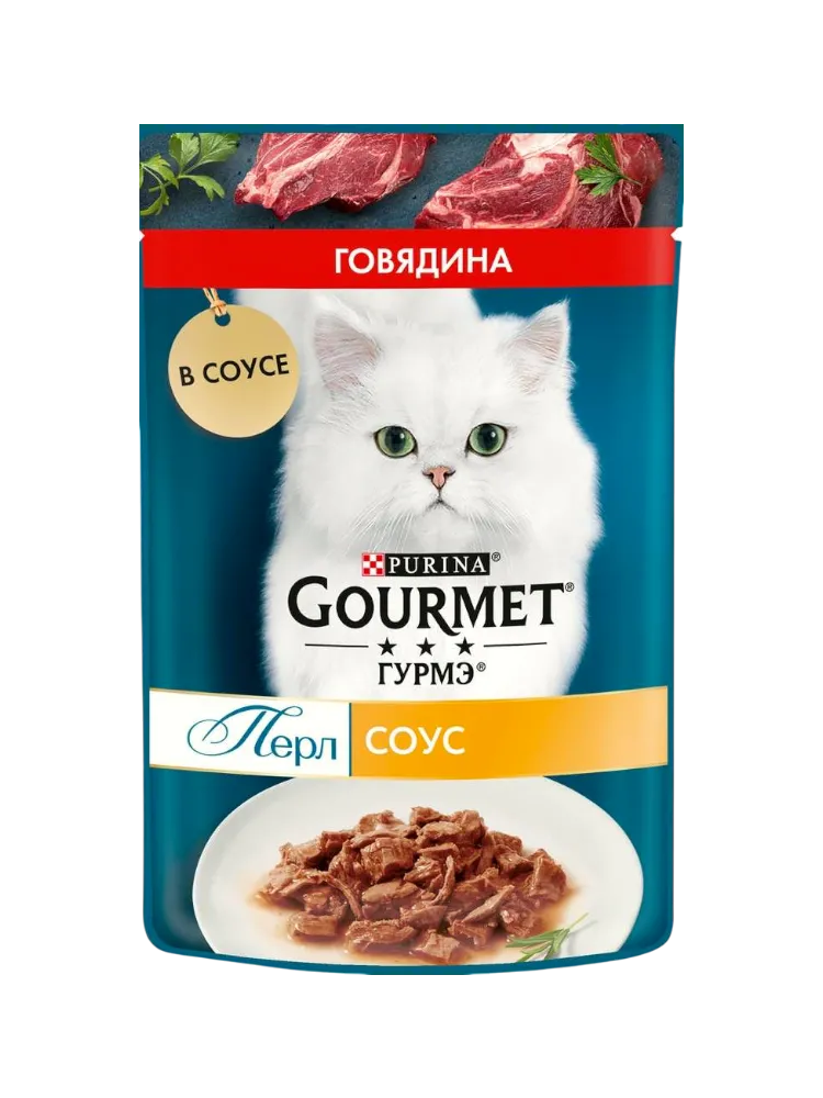 КОРМ Д/КОШЕК GOURMET PERLE ГОВЯДИНА 75ГР