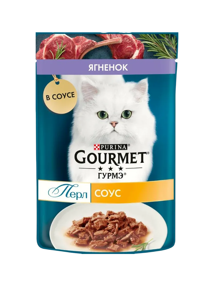 КОРМ Д/КОШЕК GOURMET PERLE ЯГНЕНОК 75ГР