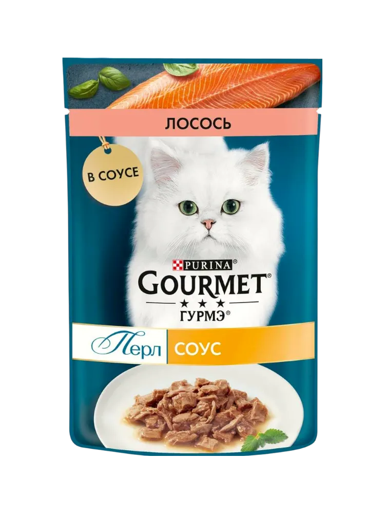 КОРМ Д/КОШЕК GOURMET PERLE ЛОСОСЬ 75ГР
