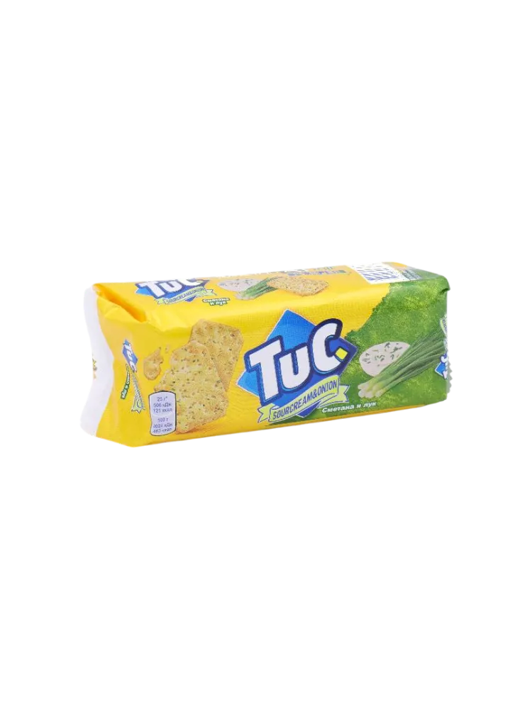 КРЕКЕР TUC 100Г СОЛЕНЫЙ SOUR CREAM & ONION 