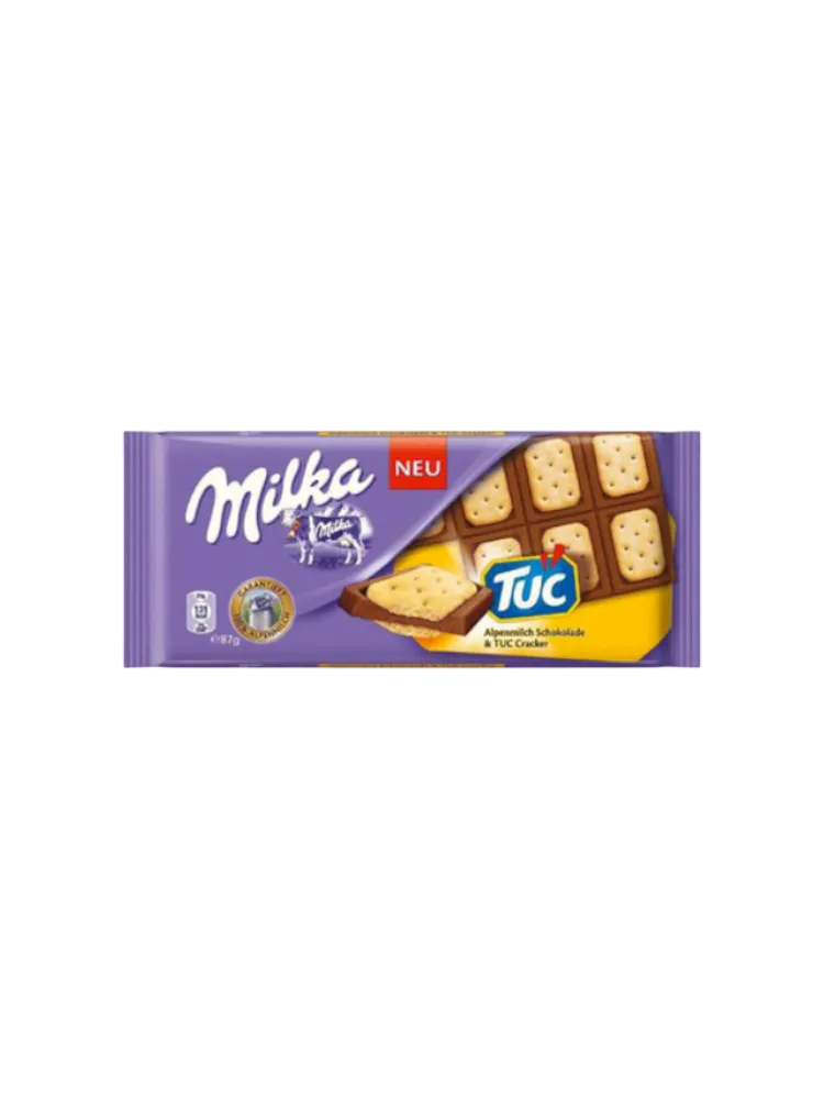 ШОКОЛАД MILKA 87Г С СОЛЁНЫМ КРЕКЕРОМ ТУК 