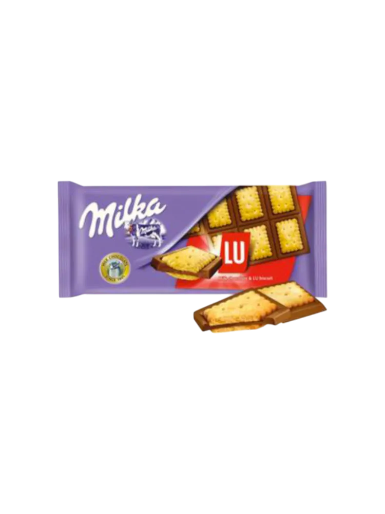 ШОКОЛАД MILKA 87Г С ПЕЧЕНЬЕМ ЛУ 