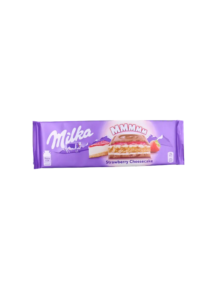 ШОКОЛАД MILKA 300Г МОЛОЧНЫЙ ЧИЗКЕЙК/КЛУБНИЧ НАЧ/ПЕЧЕНЬЕ