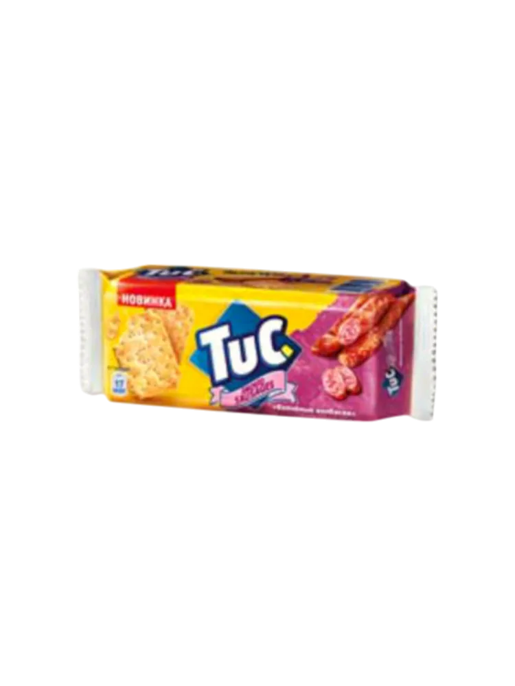 КРЕКЕР TUC 100Г КОПЧЕНЫЕ КОЛБАСКИ 