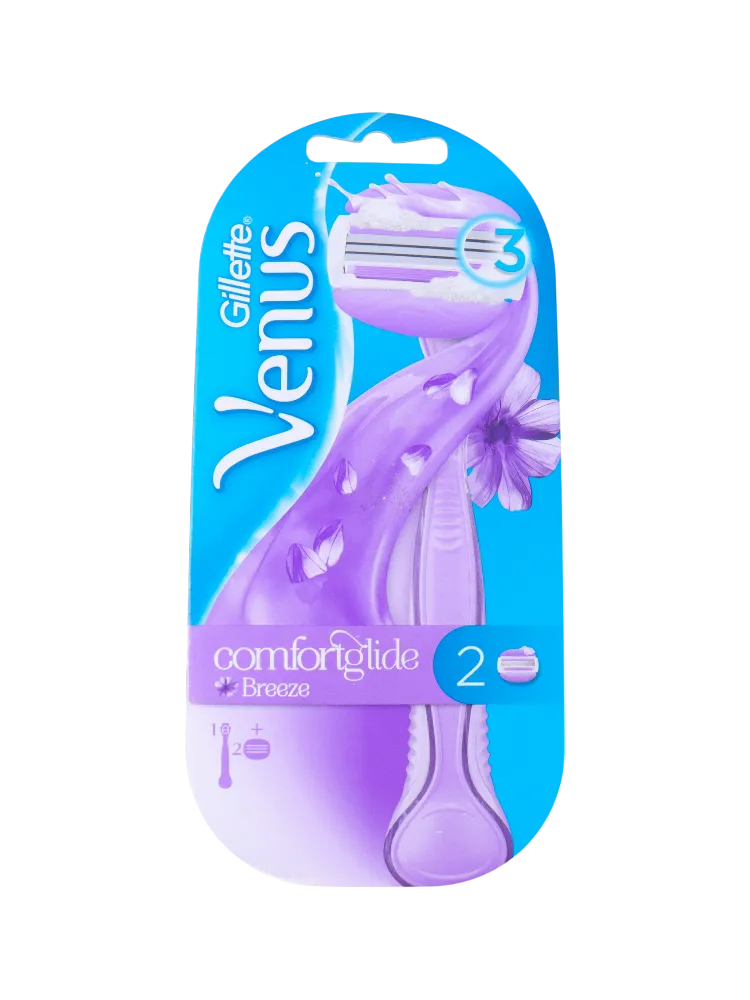 СТАНОК GILLETTE VENUS BREEZE 2В1+ПОДУШЕЧКИ С ГЕЛЕМ 2ШТ
