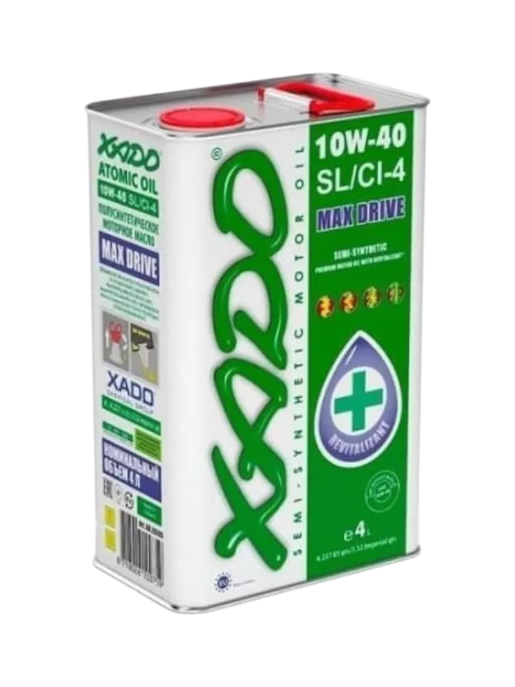 Моторное масло Полусинтетическое XADO Atomik Oil 10W-40 4 л