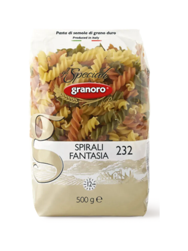 МАКАРОНЫ ГРАНОРО 500Г SPIRALI FANTASIA 232