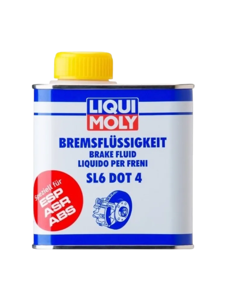 Тормозная жидкость гликолевая LIQUI MOLY Bremsflussigkeit SL6 DOT 4 0.5 л