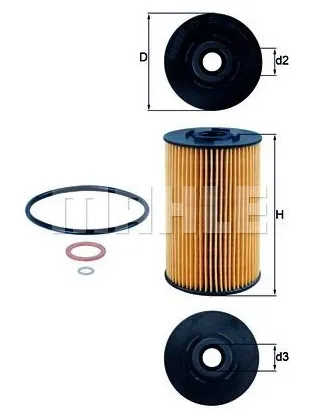 MAHLE масляный фильтр OX 150D