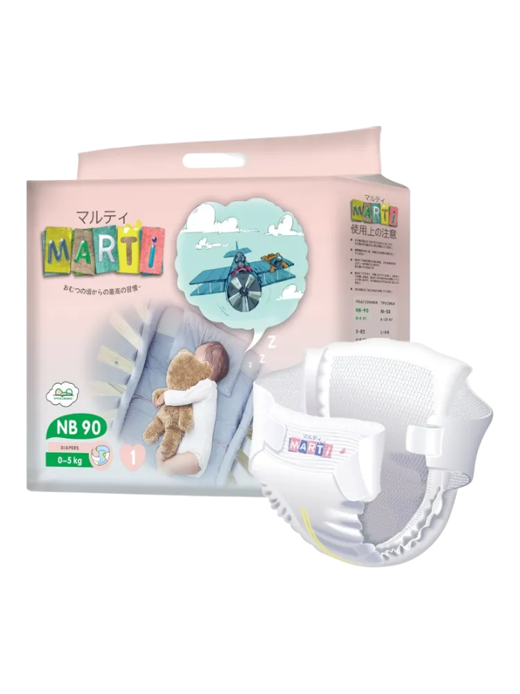 Подгузники MARTI 1, 90 шт