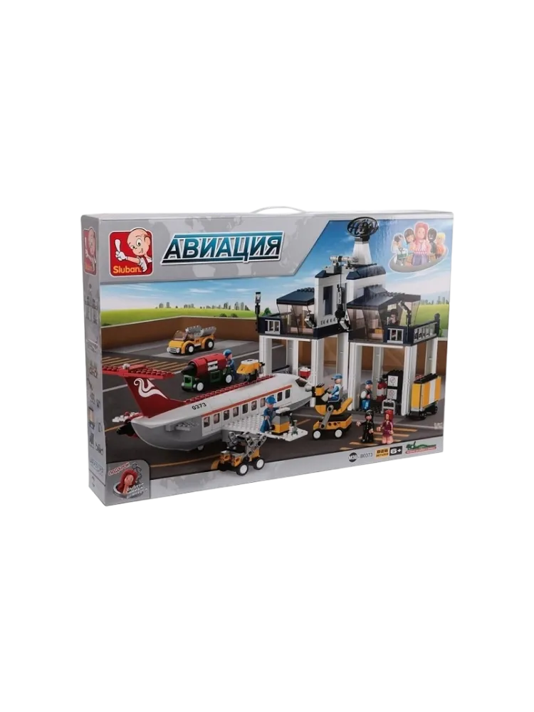 Конструктор SLUBAN Аэропорт деталей 826 шт