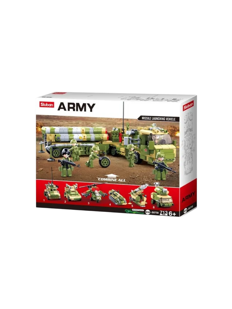 Конструктор SLUBAN Army, деталей 713 шт
