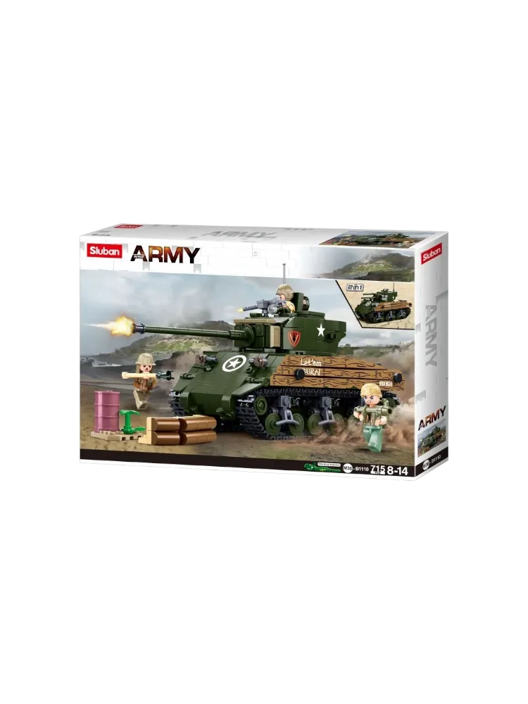 Конструктор SLUBAN Армия, деталей 715 шт