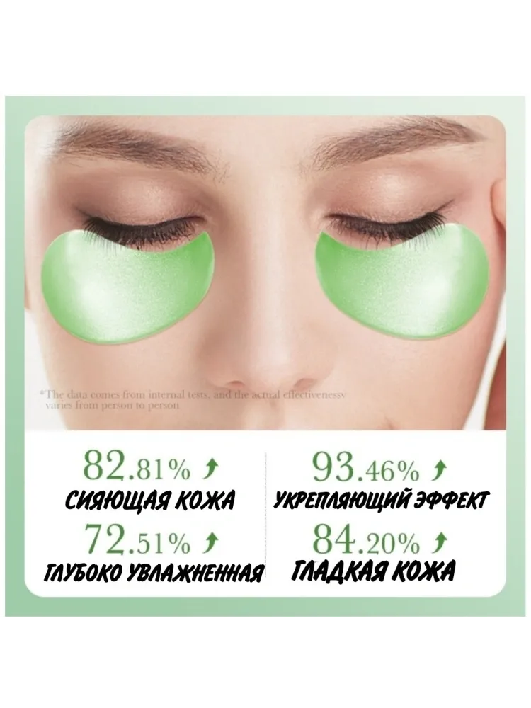Патчи SADOER гидрогелевые Aloe Vera Collagen Soothing от темных кругов 60 шт - фото 3