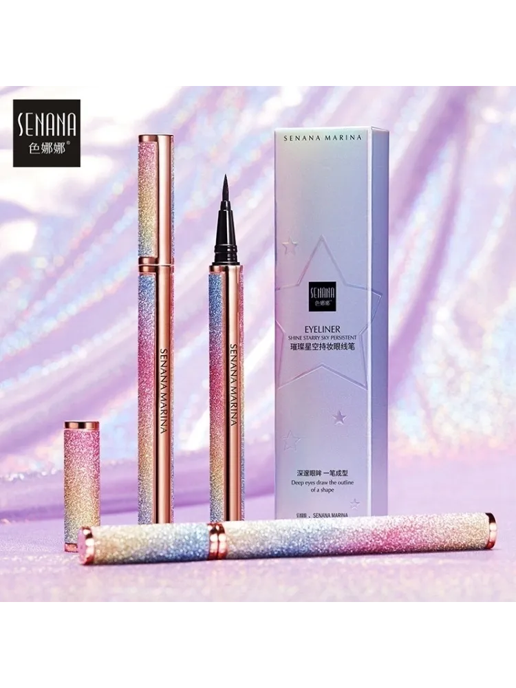 SENANA Eyeliner подводка-фломастер черный Black - фото 2