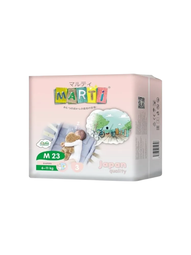 Подгузники MARTI M, 23 шт