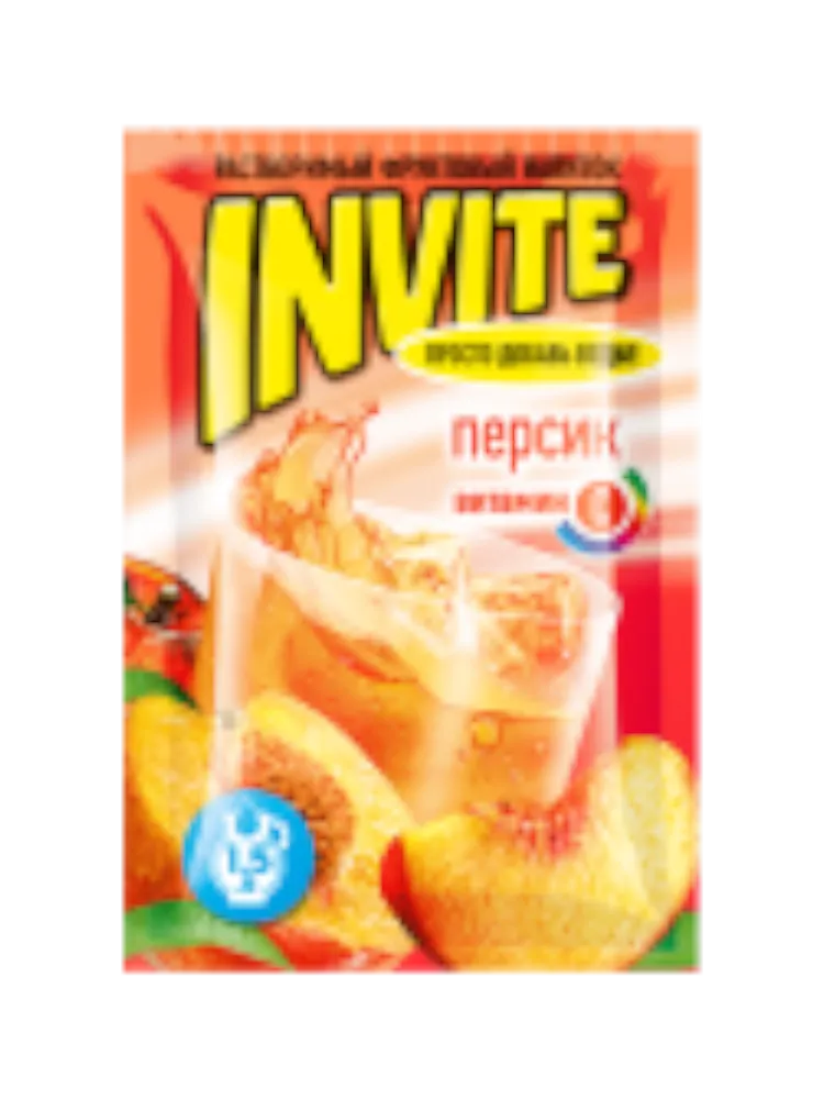 Растворимый напиток Invite Персик 9г