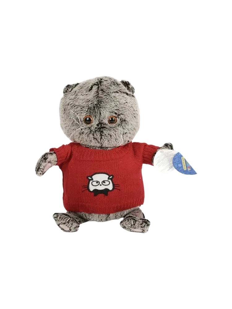 Мягкая игрушка Кот Басик, высота 25,