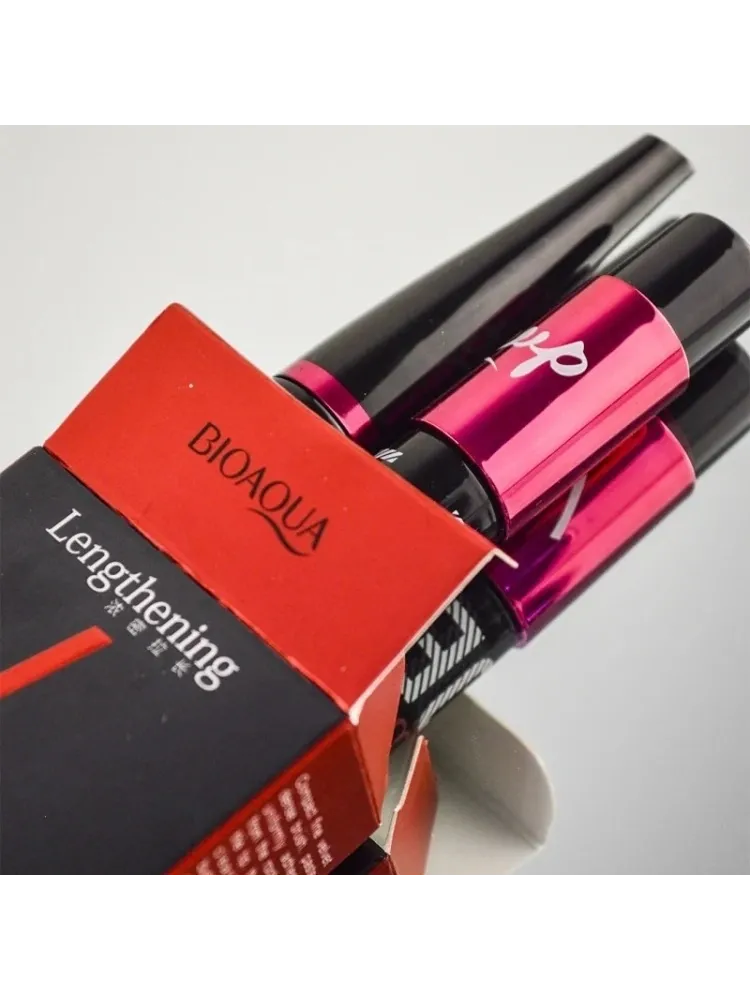 Тушь для ресниц Bioaqua Silk Maskara Lengthening 2 в 1 для объема, удлиняющая черный - фото 2
