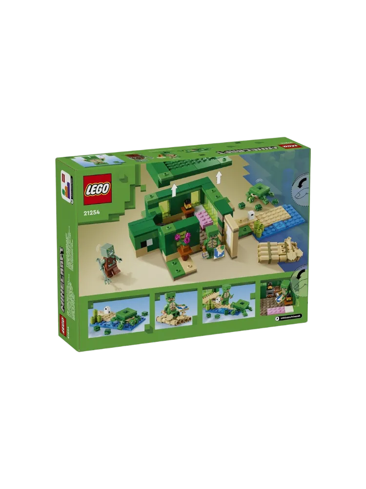 Конструктор LEGO Пляжный домик «Черепаха» Minecraft, деталей 234 шт - фото 4