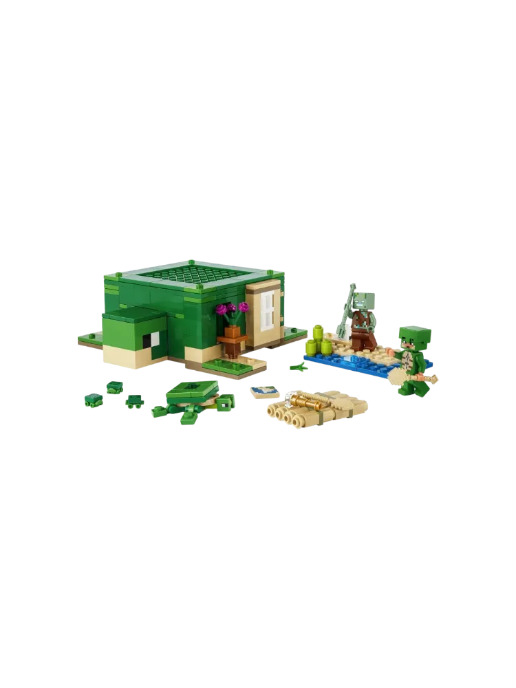 Конструктор LEGO Пляжный домик «Черепаха» Minecraft, деталей 234 шт - фото 7