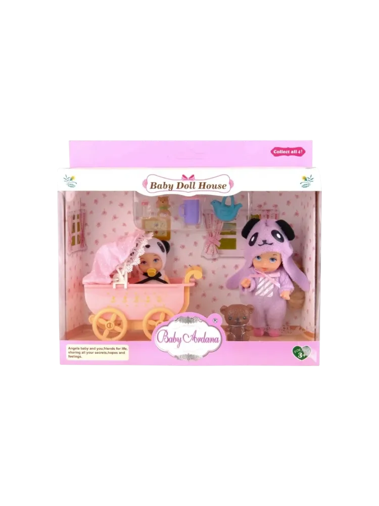 Пупс Shantou Honghu Кукла Baby Cradle Bed 12