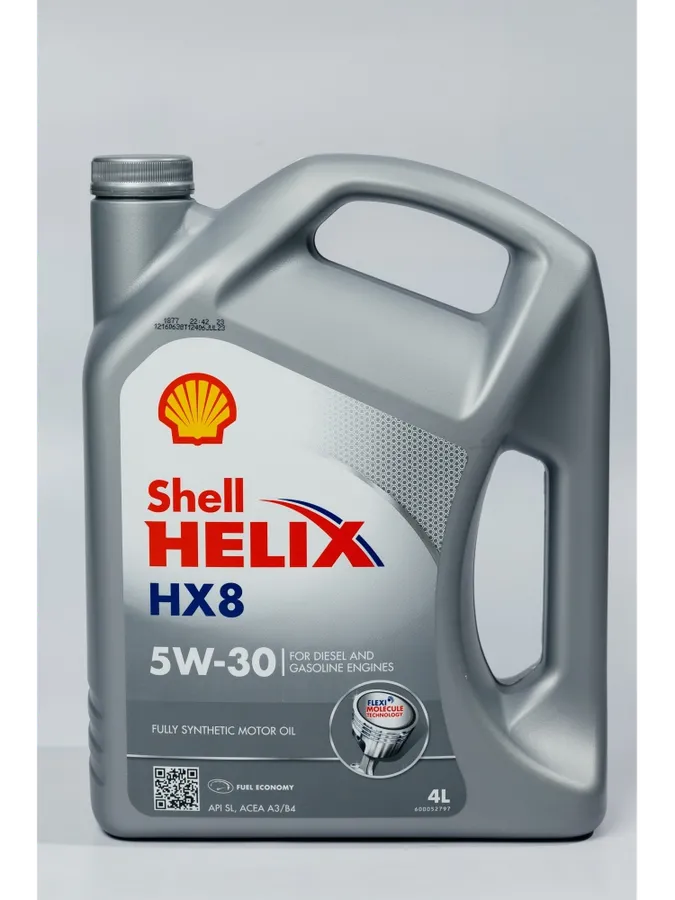 Моторное масло Синтетическое SHELL HELIX HX8 5W-30 4 л