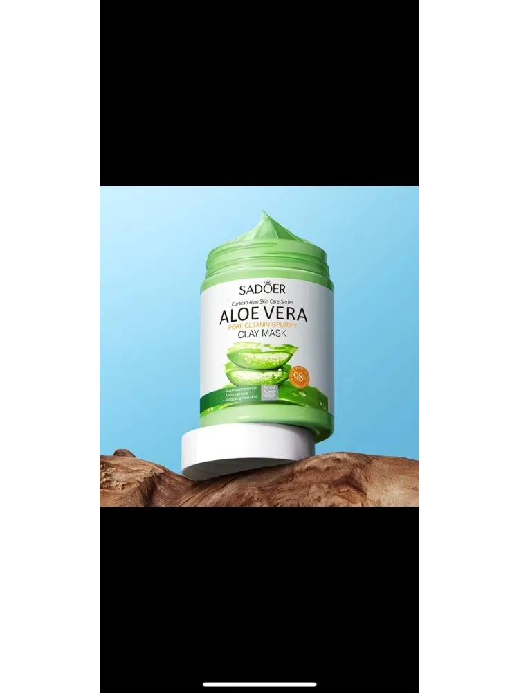 Маска для лица SADOER глиняная Aloe Vera 100 мл - фото 3