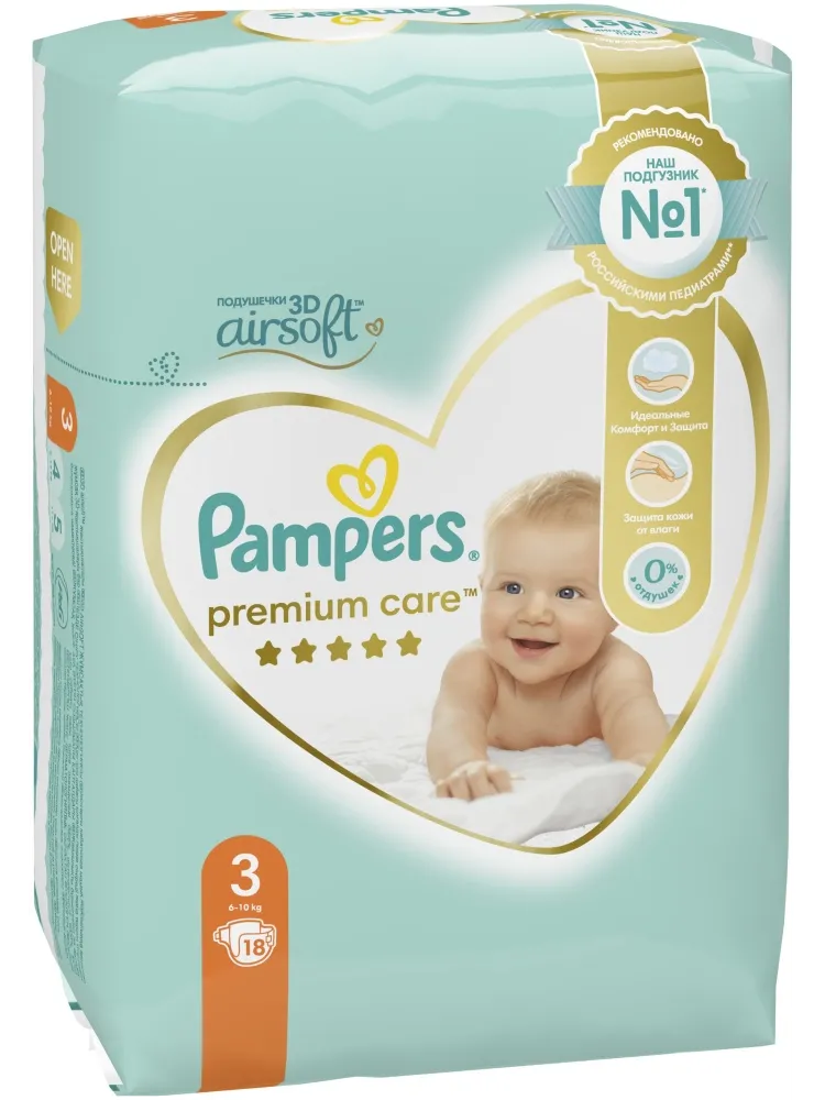 Подгузники Pampers Premium Care 3, 18 шт - фото 8