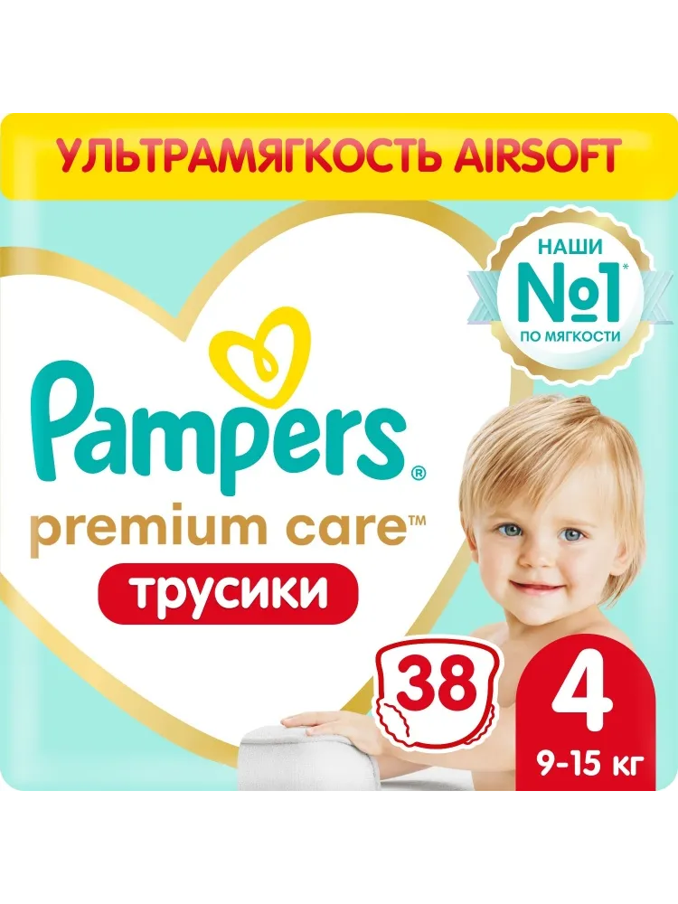 Подгузники Pampers Premium Care 4, 38 шт