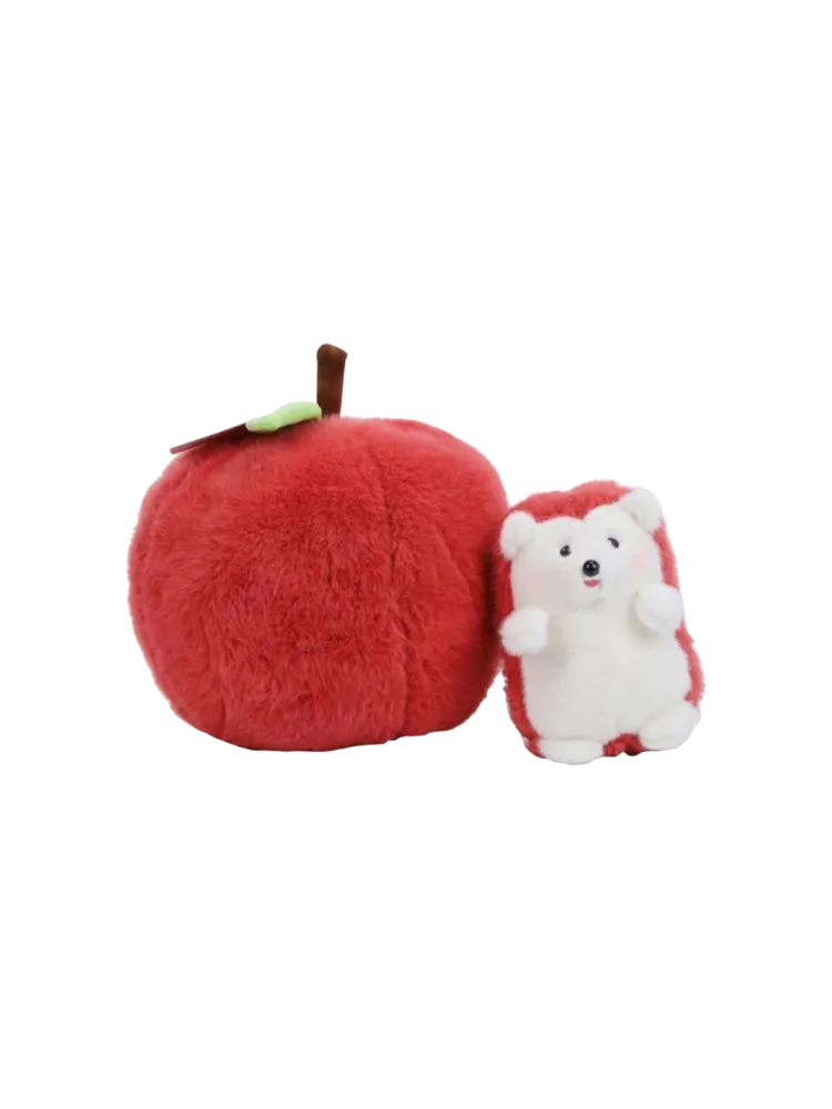 Мягкая игрушка Ёжик высота 30 бордовый