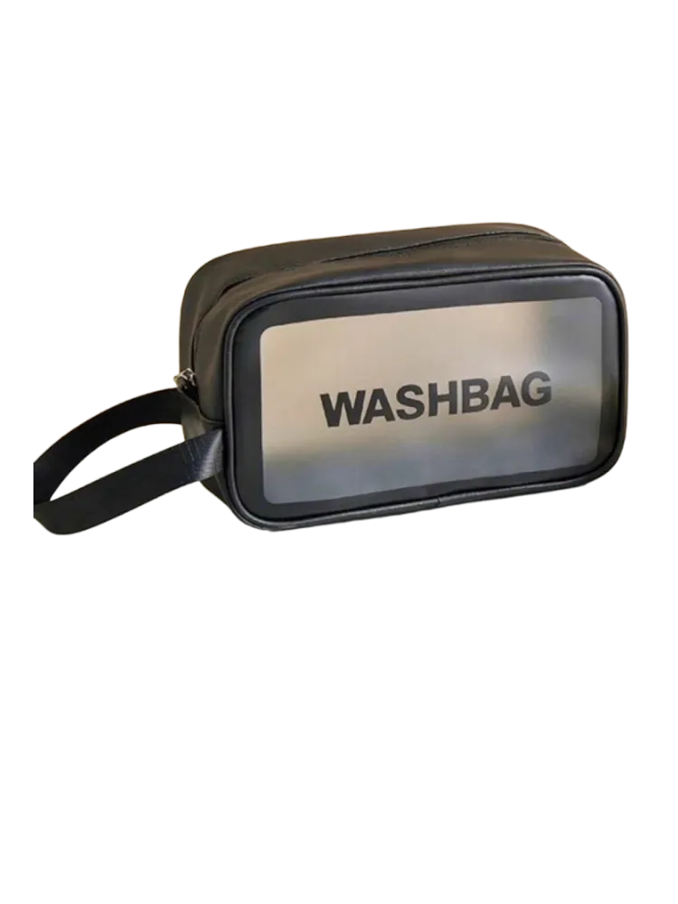 Washbag черная косметичка полиэстер 12X22 см - фото 2