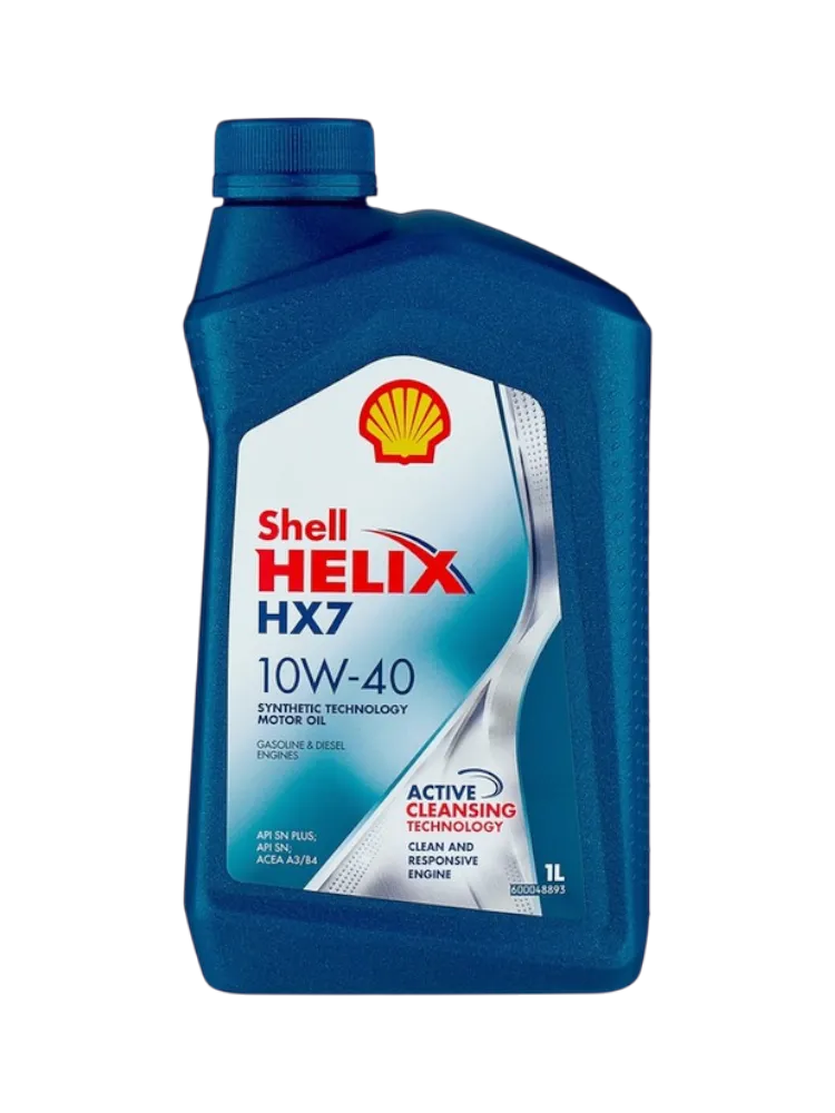 Моторное масло Полусинтетическое SHELL HELIX HX7 10W-40 1 л