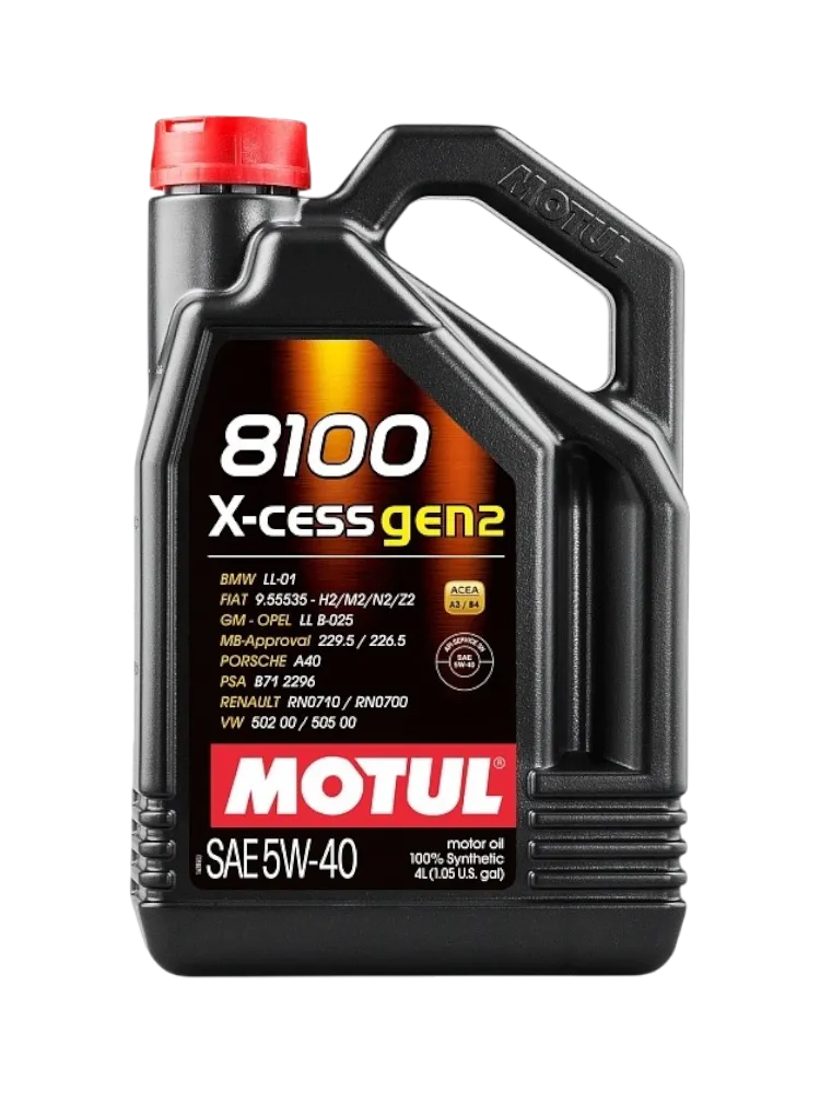 Моторное масло Синтетическое Motul 8100 X-cess gen2 5W-40 4 л