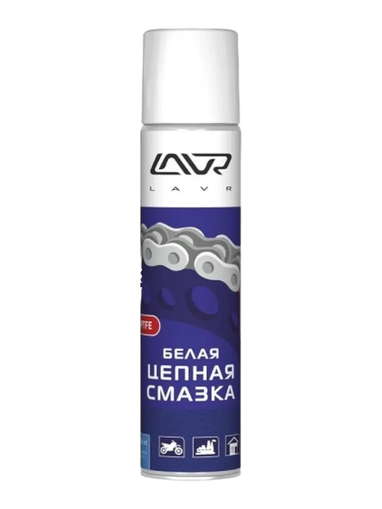 LAVR Белая цепная смазка с PTFE 400 мл LN1741