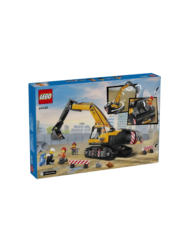 Конструктор LEGO  строительный экскаватор City, деталей 633 шт - фото 4