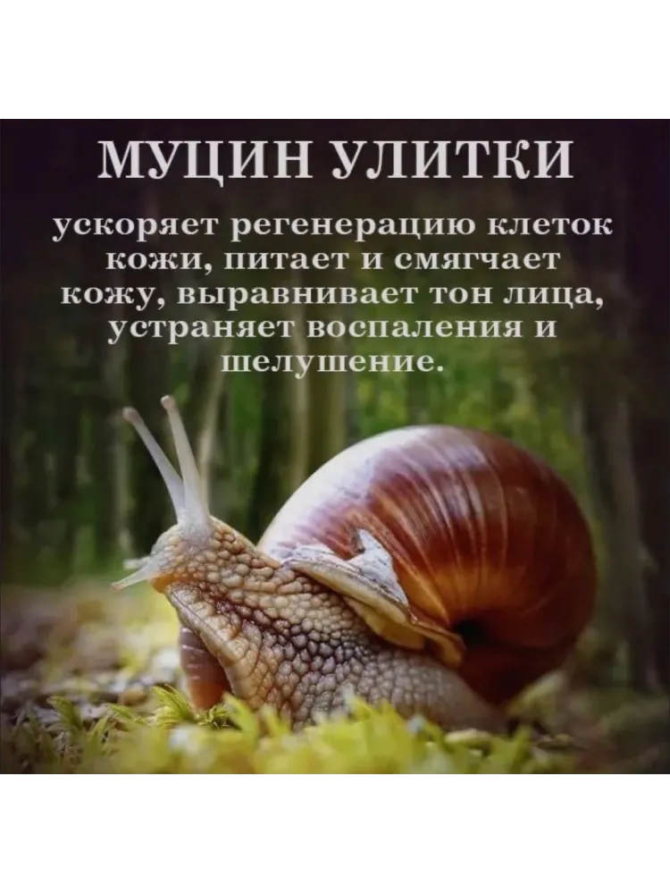 Маска для лица SADOER тканевая Snail 1 шт - фото 2