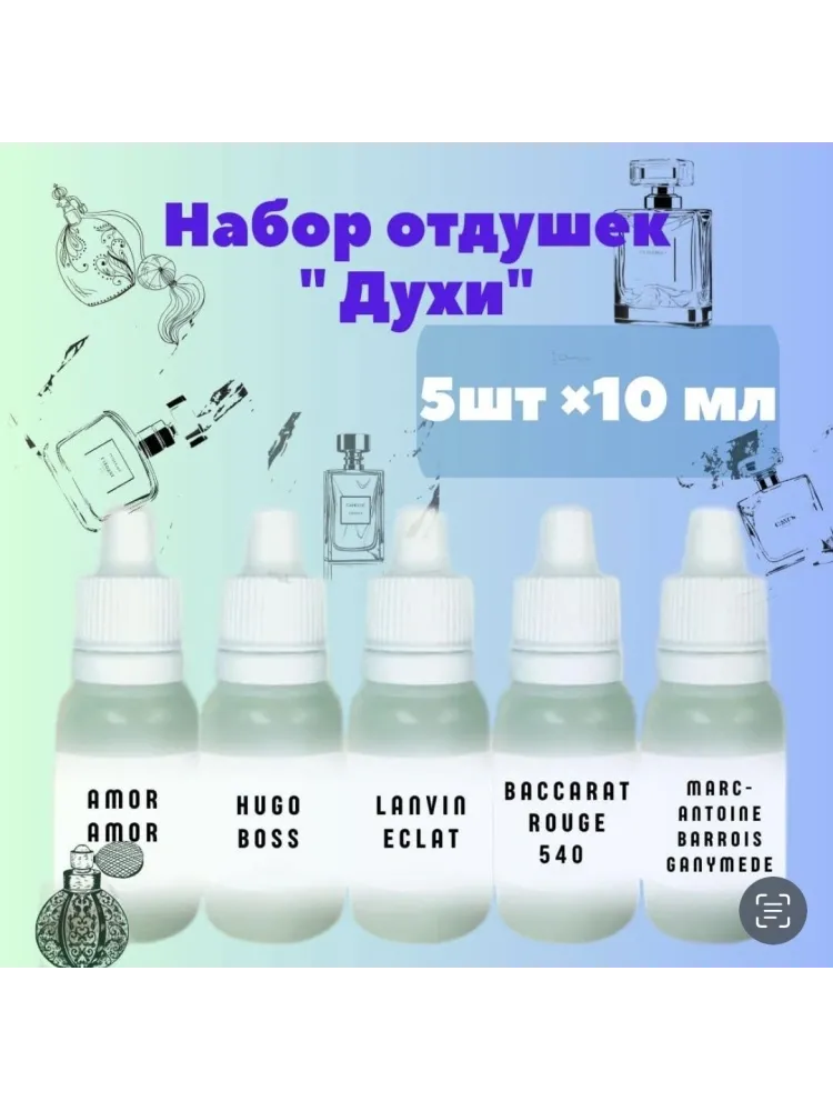 Ароматизатор для мыловарения 30287850_824794266 Amor Amor, Hugo boss, Ganymede, Eclat, Baccarat rouge 540