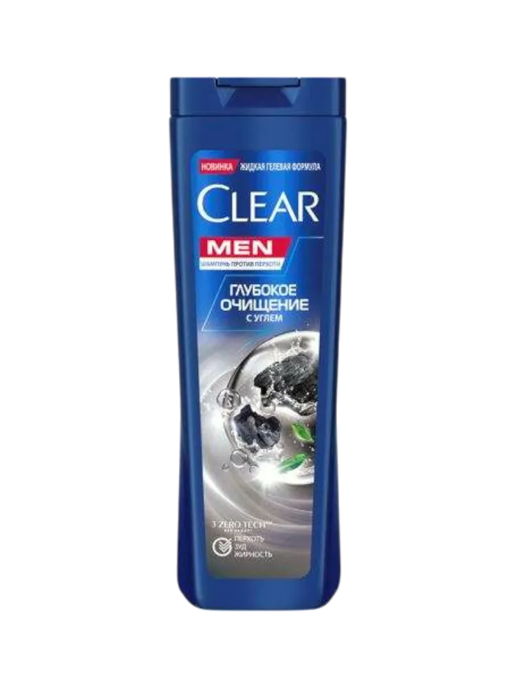 ШАМПУНЬ CLEAR П/ПЕРХОТИ ГЛУБОКОЕ ОЧИЩЕНИЕ С УГЛЁМ 380МЛ МУЖ