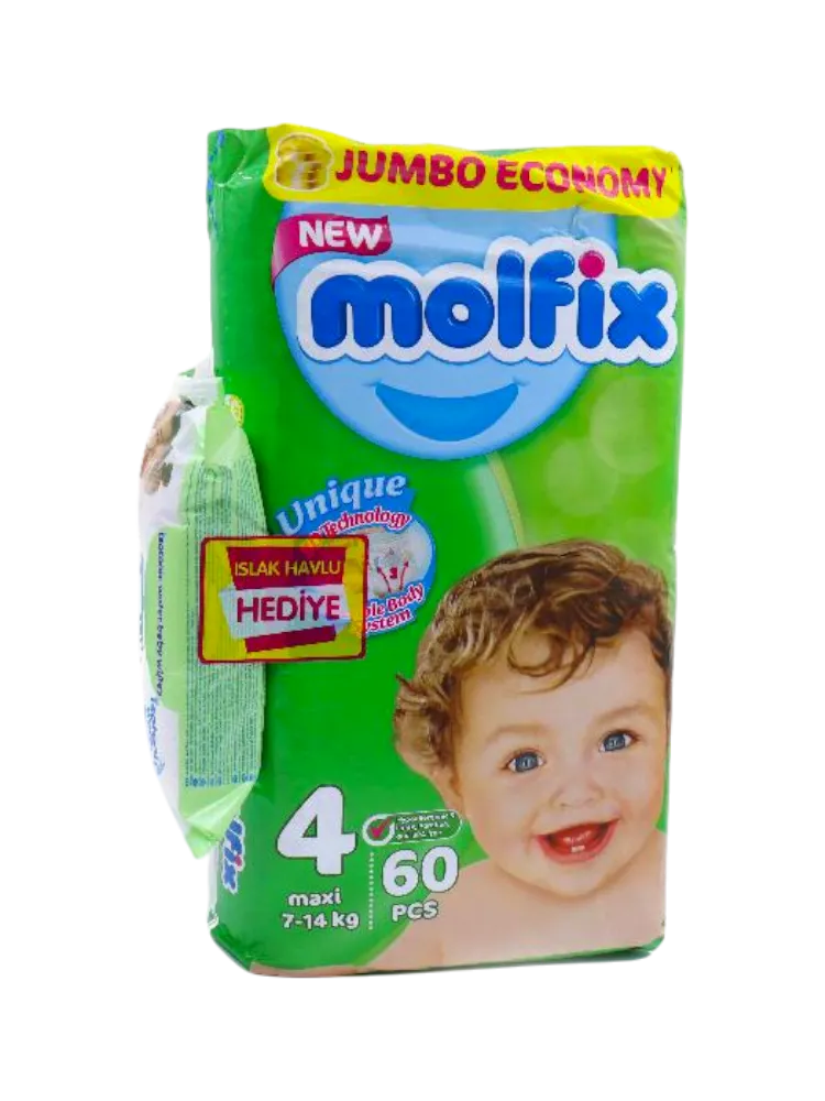 ПОДГУЗНИК MOLFIX MAXI 4 7-14КГ 60ШТ