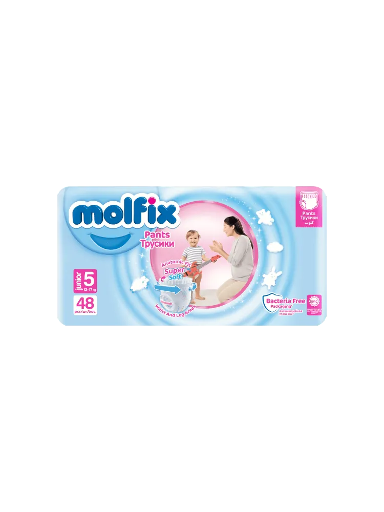 ПОДГУЗНИК MOLFIX ТРУСИКИ 5 12-17КГ 48ШТ
