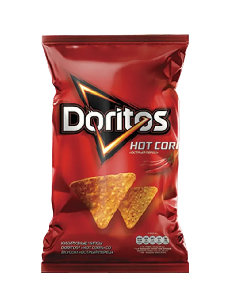 ЧИПСЫ КУКУРУЗНЫЕ DORITOS 130Г ОСТРЫЙ ПЕРЕЦ