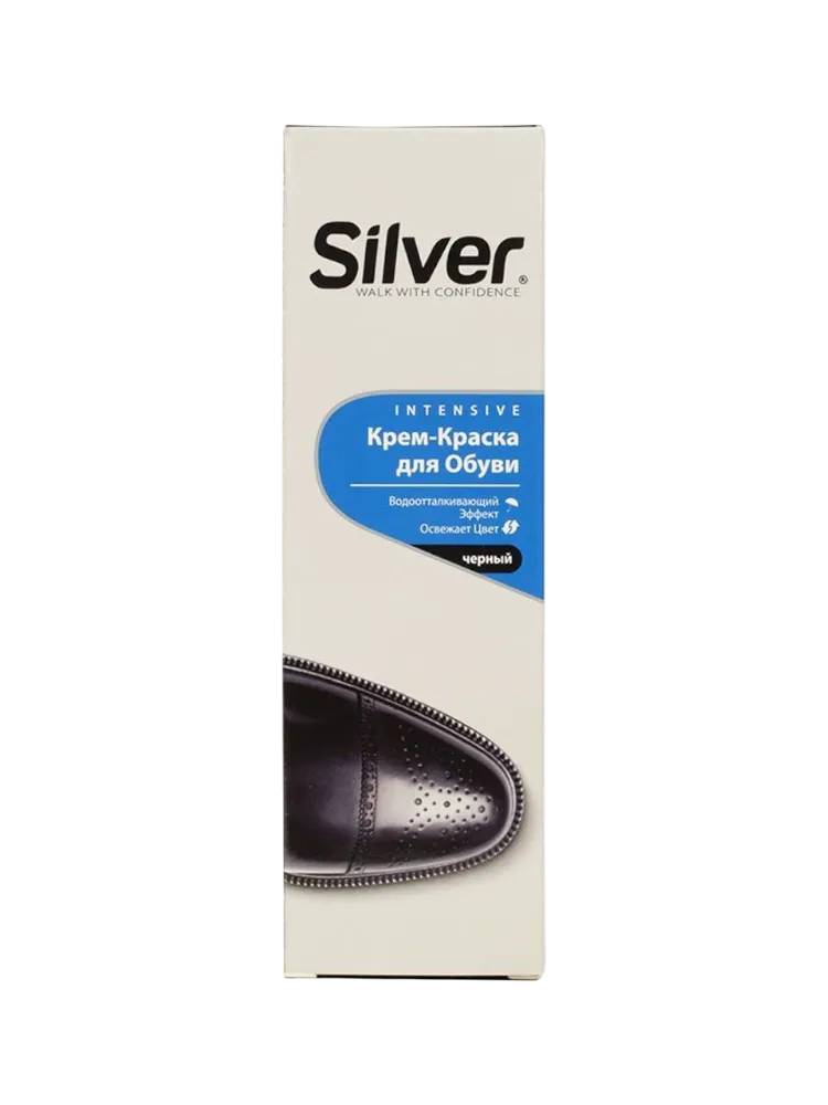 КРЕМ-КРАСКА SILVER Д/ОБУВИ 75МЛ ЧЕРНЫЙ KB-1001-1