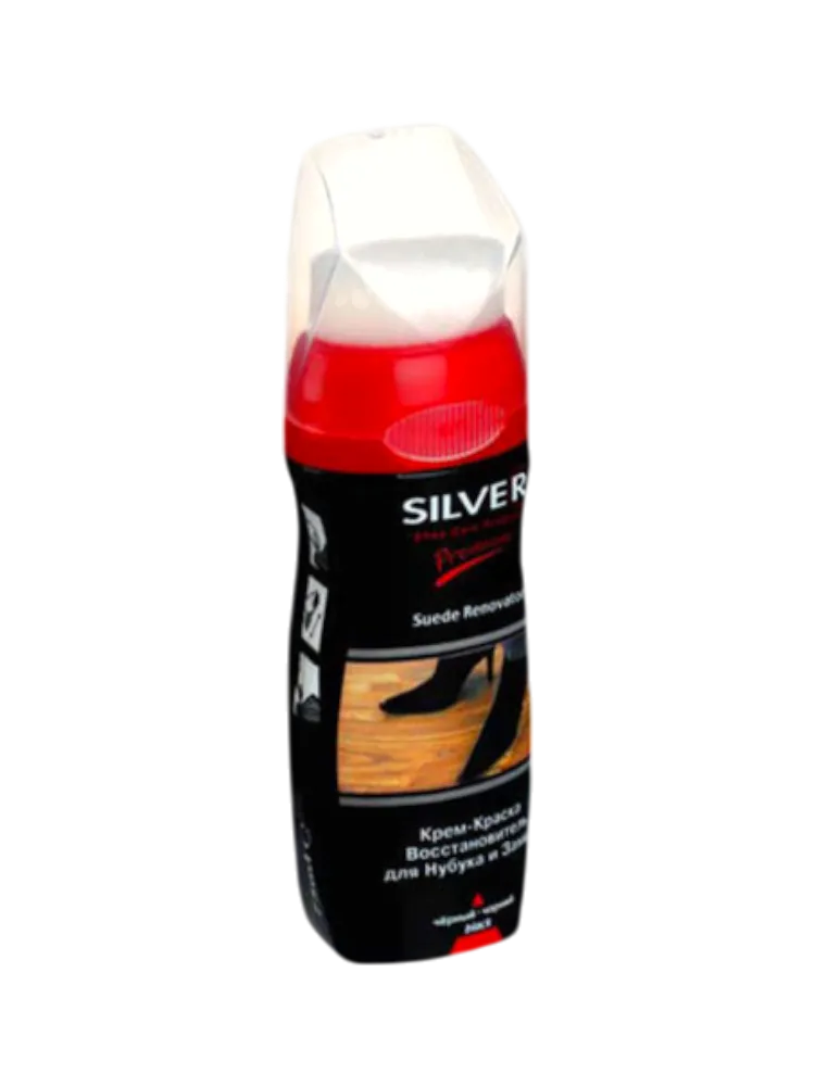 КРЕМ-КРАСКА ЖИДКАЯ SILVER Д/ОБУВИ 75МЛ ЧЕРНЫЙ LS-1003-1