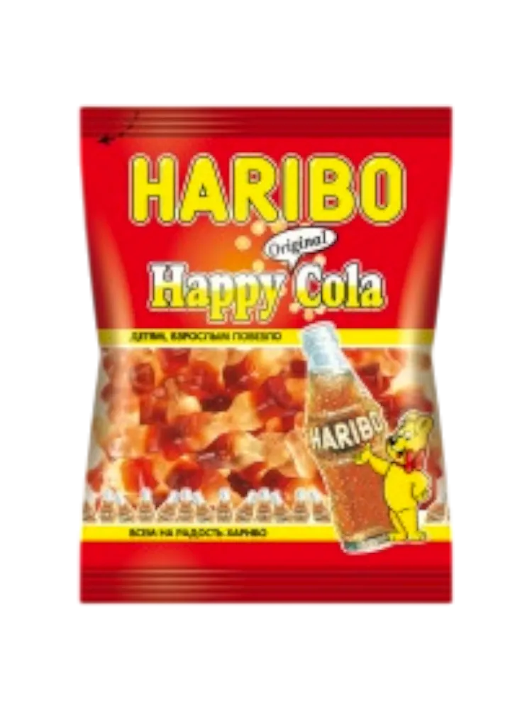МАРМЕЛАД ЖЕВ HAPPY COLA ZOURR 80Г КОЛА С КИСЛИНКОЙ