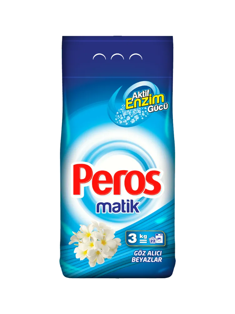 СТИР ПОРОШОК PEROS ДЛЯ СТИРКИ БЕЛОГО БЕЛЬЯ 3КГ