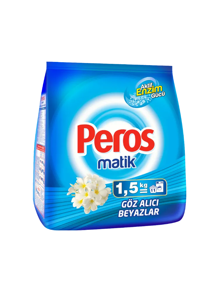 СТИР ПОРОШОК PEROS ДЛЯ СТИРКИ БЕЛОГО БЕЛЬЯ 1,5КГ